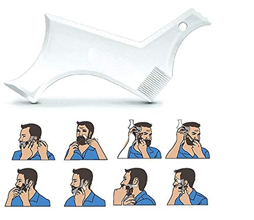 Pente Régua Alinhador Modelador De Barba Profissional barbeiro