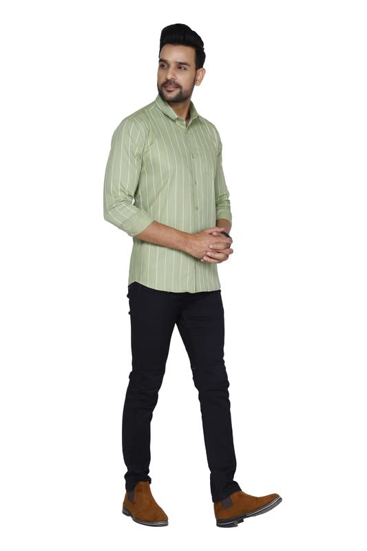 Image of Pure Cotton Solid Slim Fit Semi Casual Shirt for Men's & Boy's (Pack of 1)