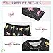 ODAWA Rainbow Unicorns Black Starry Galaxy Baby Clothing Set Cotton Clothes Fall Clothes 4T