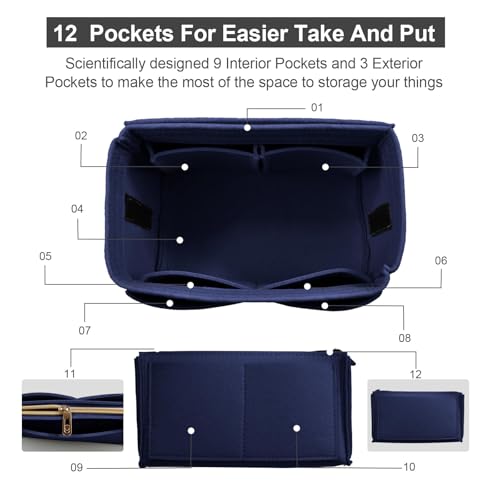 Image of Purse Organizer Insert, Handbag & Tote Organizer, Bag in Bag, Perfect for Speedy Neverfull and More