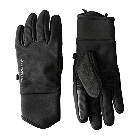 Manzella Women's All Elements 3.0 Cold Weather Sports Glove, Waterproof, Windproof, Touchscreen Capable, Black, Medium Cover