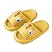 Bébé Fille Football Glissières de Requin pour Enfants Tout-Petits garçons Filles antidérapant nouveauté Bout Ouvert Mignon Requin Pantoufles été Bout Pointu Pantoufles Bébé Fille (Yellow, 210)