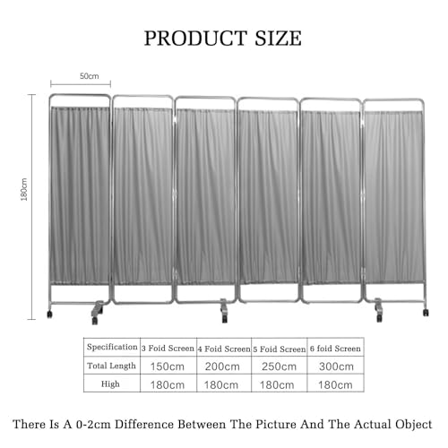 Paravent médical pour centres de thérapie : protection pliable et mobile 6 volets - 3