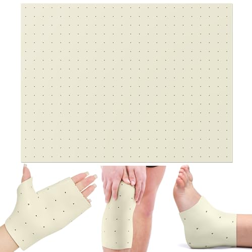 Image of Threlaco Splinting Thermoplastic Material Sheet 1 /8 inch x 18 inch x 24 inch 1% Perforated Single Sheet Splinting Material Large for Elbow Wrist Finger Foot Brace Novice and Experienced Splinters, Beige