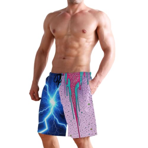 Short de bain pour homme avec compression idéal pour le beach-volley et la plage