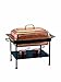 Old Dutch 21"x16"x19" Copper-Plated Chafing Dish, 8 Qt