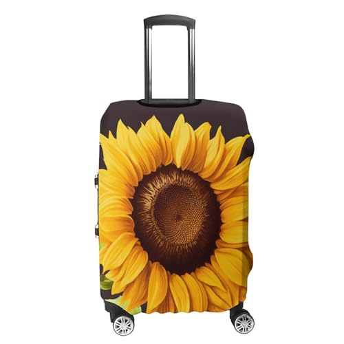 Travel Luggage Cover Elastic Washable Suitcase Cover Fashion Scratch-Resistant Baggage Covers Beautiful Sunflower Suitcase Protector Fit 18-32 Inch Luggage4