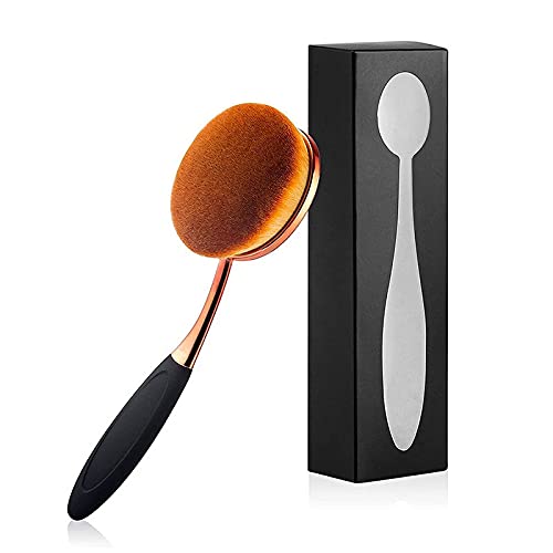 Fameza Oval Foundation Brush Large Toothbrush makeup brushes Fast Flawless Application Liquid Cream Powder Foundation-image-16