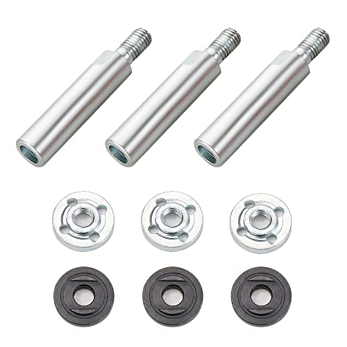 Barra de conexión de extensión de amoladora angular, Bekasa Juego de eje de extensión rotatorio de acero inoxidable, amoladora de ángulo de vástago alargar accesorios de pulido de biela Cover