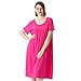 Produktbild Sommer Loose Night Dress Weibliche Nachtwäsche aus Baumwolle Plus Size Langes Nachthemd Lässige Nachtwäsche Kurzarm Home Wear