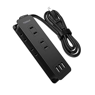 電源タップ 4AC口 3USBポート usb 延長コード 1m usb コンセント TESSAN マルチタップ 延長タップ タコ足 コンパクト テーブルタップ