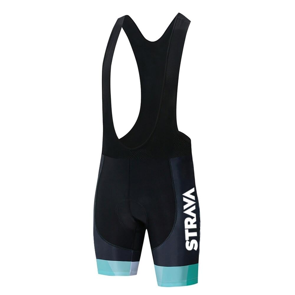 LIFE ESSENTIALS Abbigliamento Ciclismo Set Manica Corta Tuta Ciclismo Uomo Completo Ciclismo Estivo Per Bici Blu Con Pantaloncini Imbottiti in Gel Traspirante e Ad Asciugatura Rapida