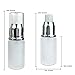 PANA 4 pcs Frosted Glass Spray Bottle with Fine Mist Sprayer and Cap for Holding Perfume, Essential Oils, Beauty Sprays and Other Liquids (4 Bottles, Silver) (20 ML)