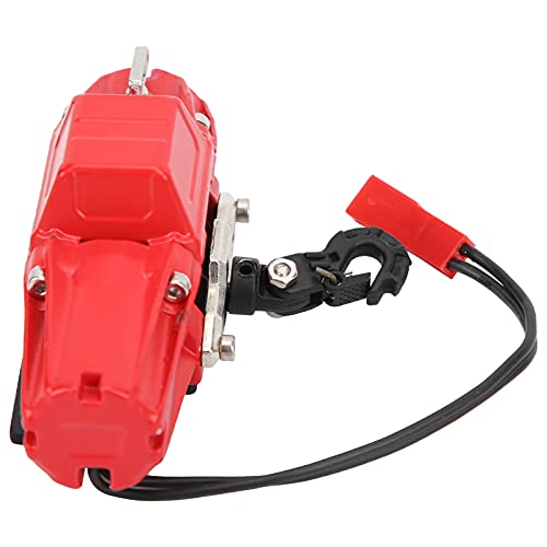 Cabrestante eléctrico para auto RC Semme con cable rojo miniatura 7