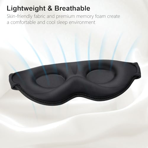 Gritin Schlafmaske für Seitenschläfer 3D Schlafbrille Bequem – Ansicht 6