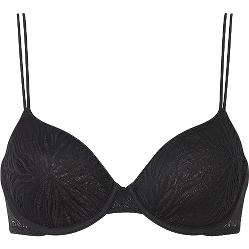Calvin Klein Damen Demi-Cups BH Lightly Lined mit Bügel, Schwarz (Black), 90B