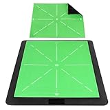 Golf Hitting Mat, Advanced Guides for Premium, Impact Detection- Outdoor/Indoor Use- Swing Trainer for Home Training- for Golf Lovers and Beginners