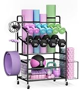 HavenlyYouth Dumbbell Rack, Home Gym Weight Rack Storage, Adjustable Dumbbell Stand Organizer wit...