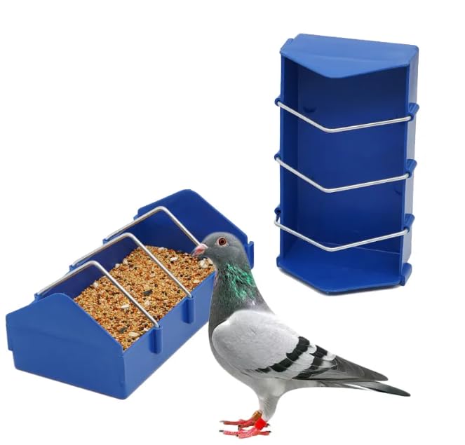 Pigeon Feeder Thick Durable Slot Container Feeding Dish Food Dispenser Tool for Pigeon Chicken Duck Bird Poultry (Length: 20cm).-image-27