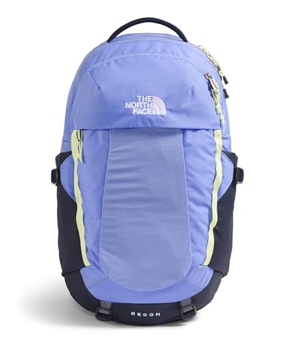 The North Face Women's Recon Everyday Laptop Backpack - Commuter Travel Bag, 18' Laptop Sleeve, Water-Repellent, Periwinkle Glow/Summit Navy/Lemon Mist, One Size