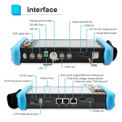 Probador Ipc Poe Ipc9800 Plus para resolver fallos de red en cámaras de seguridad 5