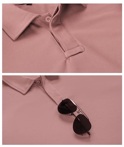 Image of SCODI Men's Golf Polo Shirt Short Sleeve Tactical Shirts Casual Tennis T-Shirt