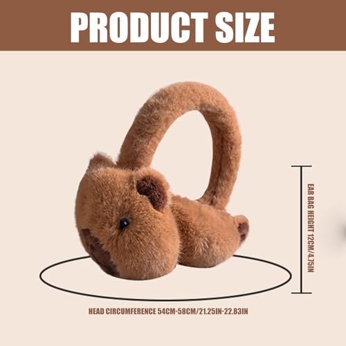 Furry Plush Foldable Earmuffs For Cold Weather Outdoor Winter Activity Ear Covers Animal Ear Protectors For Students 6