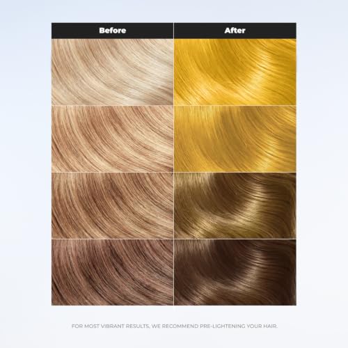 Image of XMONDO Color Super Yellow Depositing Mask, Hair Dye, 8 Fl Oz | Semi-Permanent, Infused with Bond Booster & Hyaluronic Acid for Nourishment, Revitalization & Repair, Vegan Formula