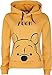 Winnie the Pooh Face Frauen Kapuzenpullover gelb S