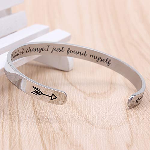 Btysun Bracelets for Women Mothers Day Bracelet Gifts from Daughter Inspirational Gifts for Women Graduation Gifts for Her Motivational Birthday Cuff Bangle Friendship Personalized Mantra Jewelry…