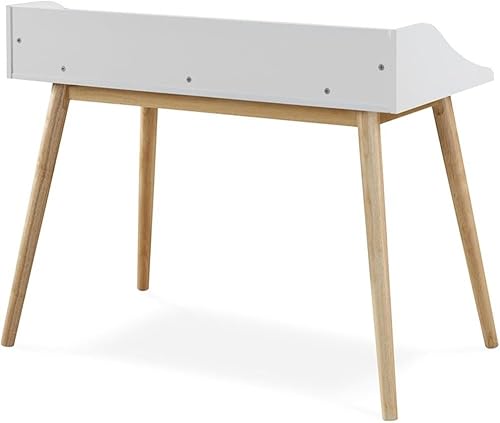 Miniatura 6 de Alton - Escritorio para computadora de escritura, estación de trabajo para computadora portátil, mesa de estudio simple retro para oficina en casa,