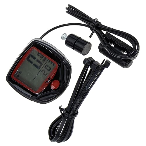BESTonZON 2 Sets Multi Function Bike Speedometer Lightweight Design Easy Installation Backlight LCD Display for Day and Night Compatible with Bicycles