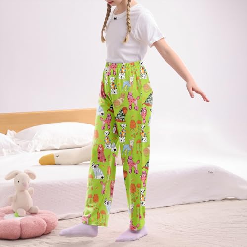 American Trends Girls Pajama Pants Cute Print Pj Pants for Girls Kids Soft PJ Bottoms Lounge Pjs Sleepwear with Pockets3