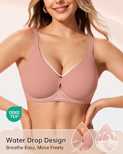 Image of LetsJoli Wireless Bras for Women No Underwire Jelly Bras Seamless Push Up Full Coverage Bralettes Comfortable Everyday Bra