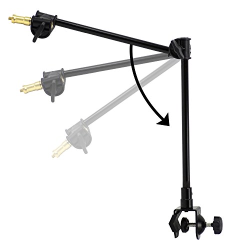 LimoStudio 360 Degree Rotating Magic Arm with Table Mounting Clamp and 1/4-inch Threaded Mounting Stud for Photo/Video Studio, AGG2495