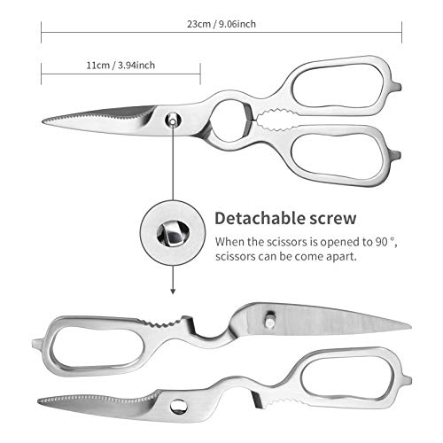 image for SKY LIGHT Kitchen Scissors, Multi-Purpose Take-Apart Stainless Steel H