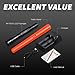 ULTRAFIRE 18-Inch Signal Wand Traffic Control LED Flashlight, 1000 Lumen with Red Flashing Mode, Orange Finish, 3 Modes Traffic Wand Flash Llight for Parking, Airport, Fire Police Duty, Emergency