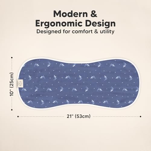 KeaBabies 5-Pack Muslin Burp Cloths Baby Boy, Girl - Very Absorbent Baby Burp Cloth Rags, 8-Layers Cotton Muslin Towel, Super Soft Spit Up Rags, No Shrink Washcloths2