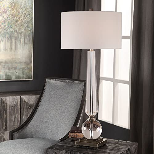 Uttermost Crista lámpara de mesa 1 luz miniatura 7