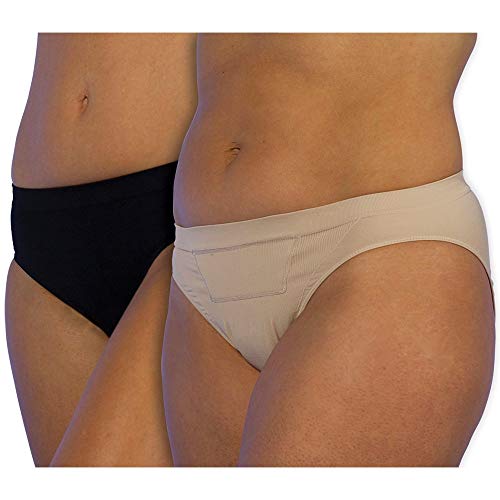 UpSpring Baby C-Panty Classic 2 Pack - Nude & Black-XS/S
