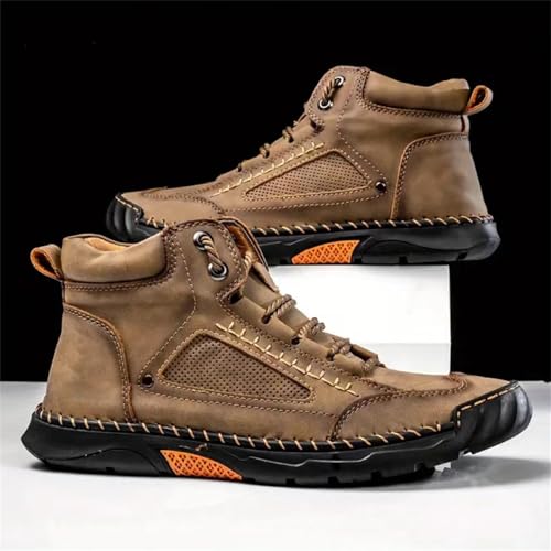 Sawbehind Mens Boots Fashionable Comfortable Non Slip Arch Support Outdoor Walking Shoes Lightweight Handmade Waterproof Sawbehind Boots4