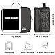 MATEIN Kabeltasche Organizer, Kabel Tasche Reise 3 Schicht Kabelorganizer Kabelaufbewahrung Cable Organizer Bag Ladekabel Elektronik Tasche für Handy, Schwarz