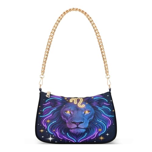 Sac chaîne femmes motifs zodiaque Lion au design fantaisie unique
