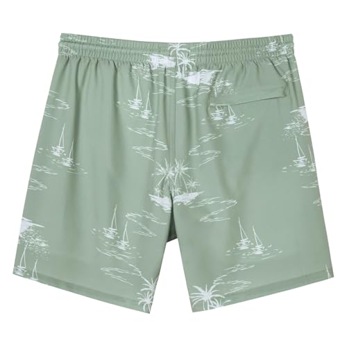 Image of SURF CUZ Mens Swim Trunks with Compression Liner Swim Shorts 7 inch Swimming Trunks Stretch 7 Inch Swim Suits Quick Dry