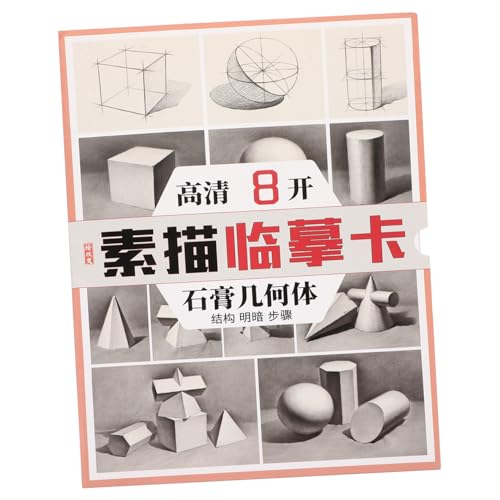 SHINEOFI 1 Tarjeta de copia de boceto copiar boceto bocetos de manuscritos de práctica libro de tarjetas de bocetos papel dibujo herramienta de dibujo de enseñanza copiar manuscritos