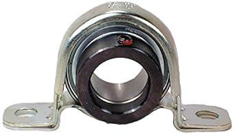 FHSPRZ205-16-IL Pillow Block, Rubber Cushioned Narrow Inner Ring, Interlocking Set Screw Locking Collar, Single Lip Seal, Pressed Steel Housing, 1" Bore, 1-5/16" Shaft Height, 3-3/4" Bolt Center