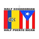 Abtropfmatte Ecuadorianische Puerto-Ricaner Ecuador Puerto Rico Flagge Spülbeckenmatte Schnellen Trocknen Sanft Topflappen Für Die Küche, Für Teller, Küchenutensilienhalter, Küchentheke, 46x61cm