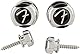 Fender Infinity Strap Locks, Chrome, Sicherheits-Gurtknöpfe für E-Gitarre & Bass, einfache Montage, stabiler Halt, schützt vor Abrutschen, langlebiges Metall-Design, inkl. Befestigungsschrauben