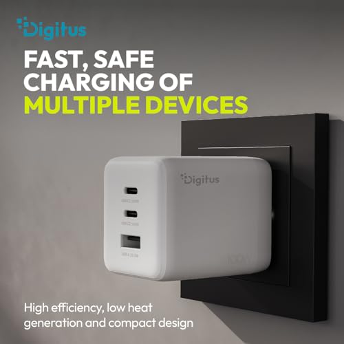 Cargador rápido compatible con portátiles MacBook Air iPhone y Samsung Galaxy 6