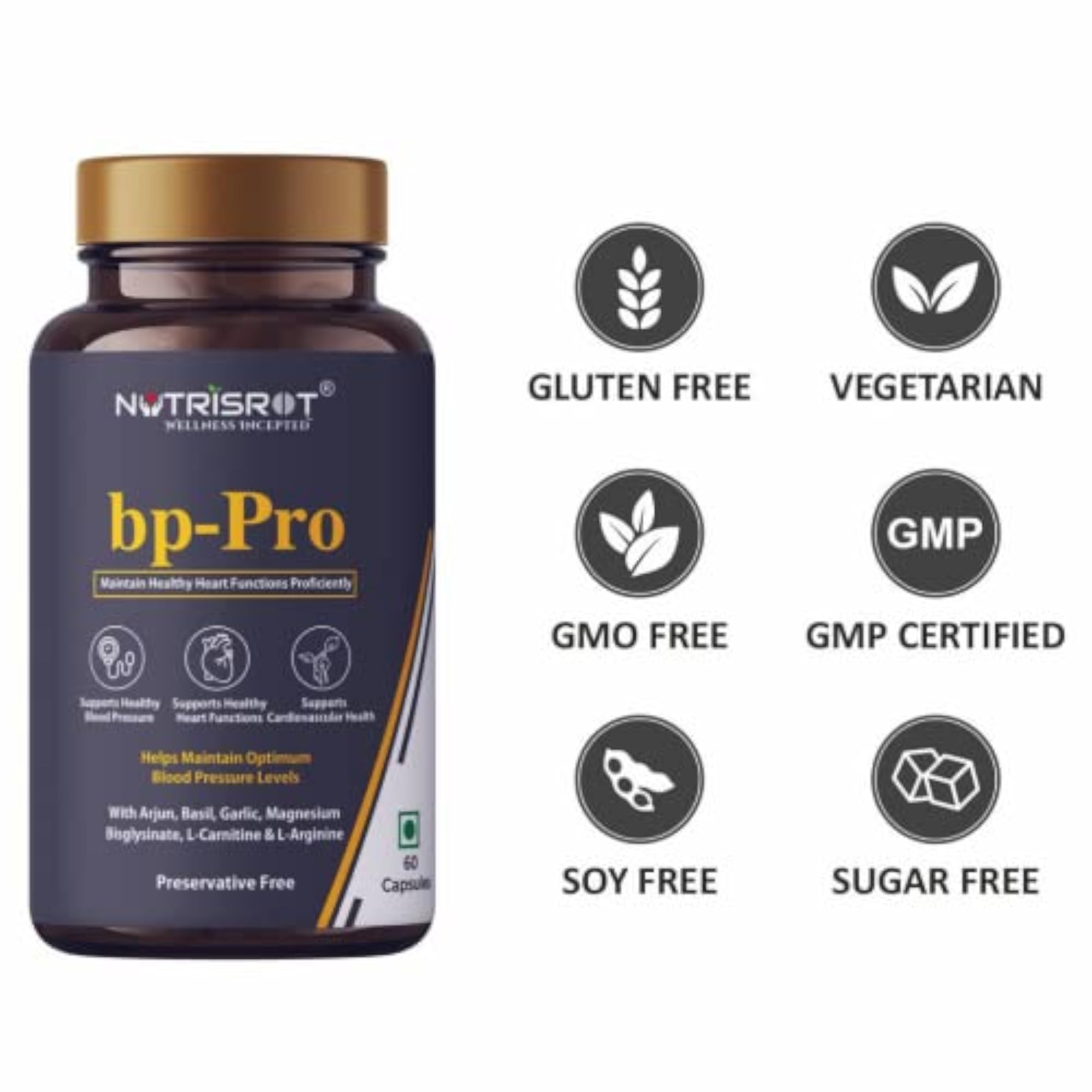 NUTRISROT bp-Pro Herbal Supplement for Blood Pressure